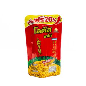 Lotus ขนมขบเคี้ยวแท่งรสไก่หวานและเผ็ด