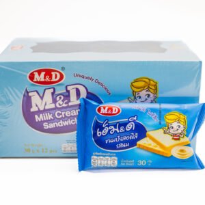 ขนมแซนด์วิชครีมนม M&D