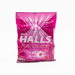 ลูกอมรสราสเบอร์รี่สอดไส้ ยี่ห้อฮอลล์