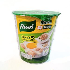 คนอร์ โจ๊กข้าวหอมมะลิ 100% (คอนจิ) ผสมหมู